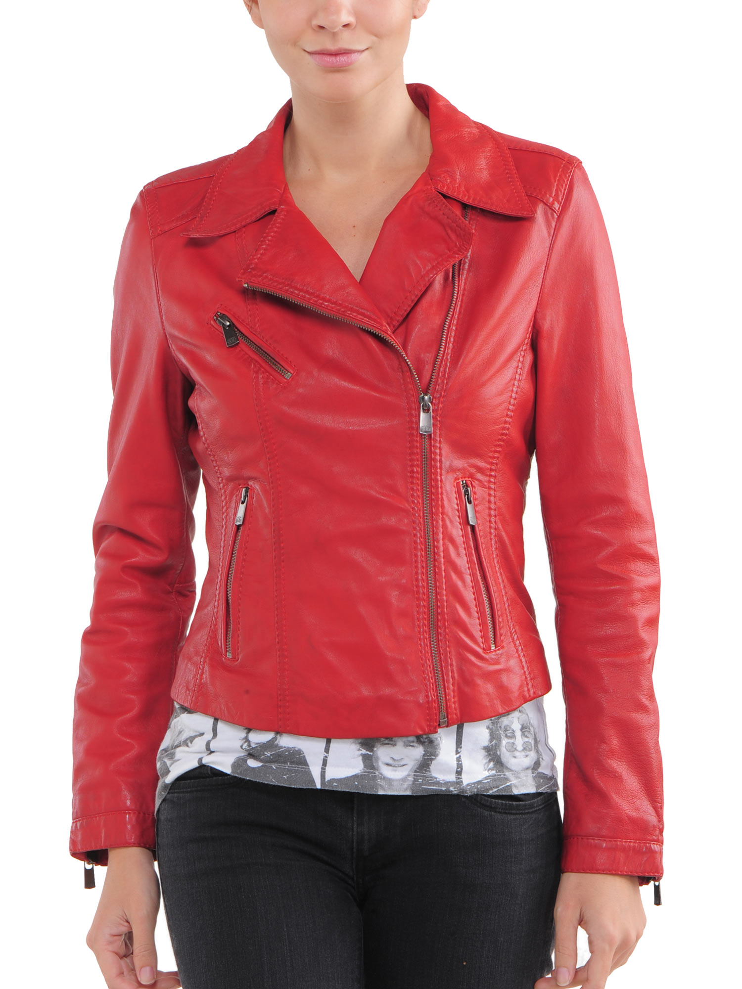 red jacket blue pants