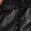 Avant Full Zipper Ladies Leather Jacket Black Collar