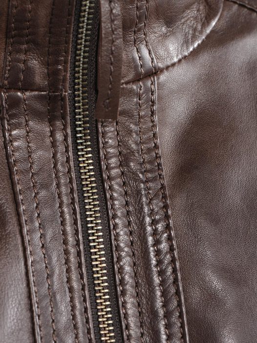 Avant Full Zipper Ladies Leather Jacket Zipper Looks