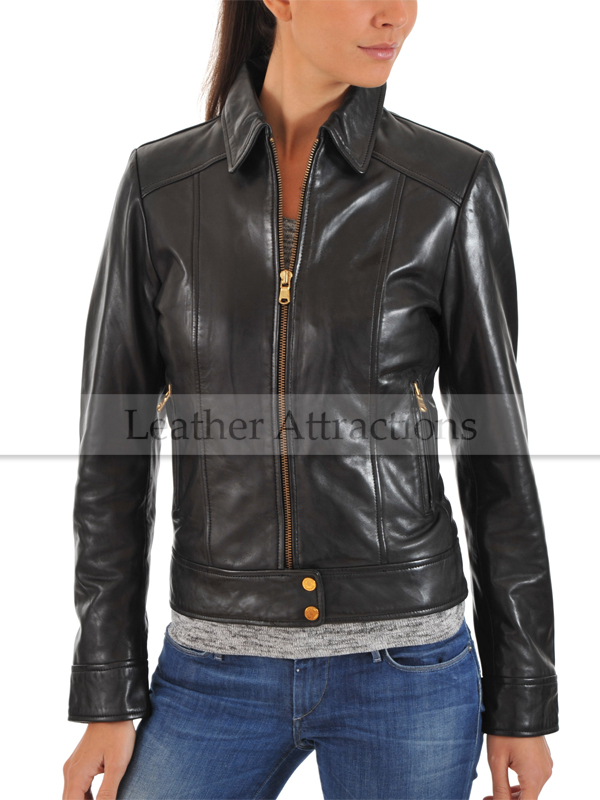 Strap Collar Ladies Jacket