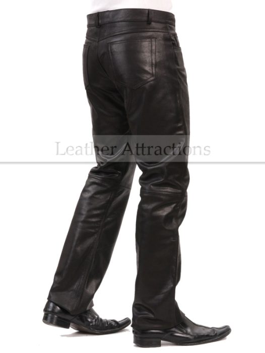 Boot Cut Style Leather Pants