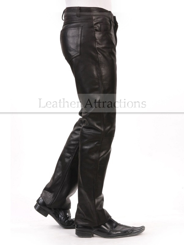 women's boot cut leather pants