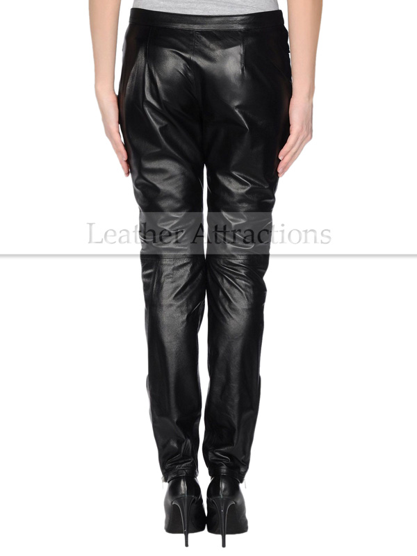 Biker Style Leather Pants