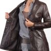 Chic Ladies Leather Jacket Inner