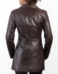 Chic Ladies Leather Jacket Main Back