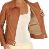 Collage Soft Leather Women Jacket Inner