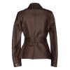 Elegant Ladies Brown Coat Back