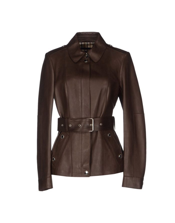 Elegant Ladies Brown Coat Front