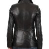 Euro Ladies Leather jacket Back Main