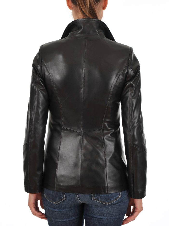 Euro Ladies Leather jacket Back Main