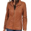 Euro Ladies Leather jacket Front