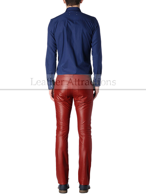 5 pocket leather pants