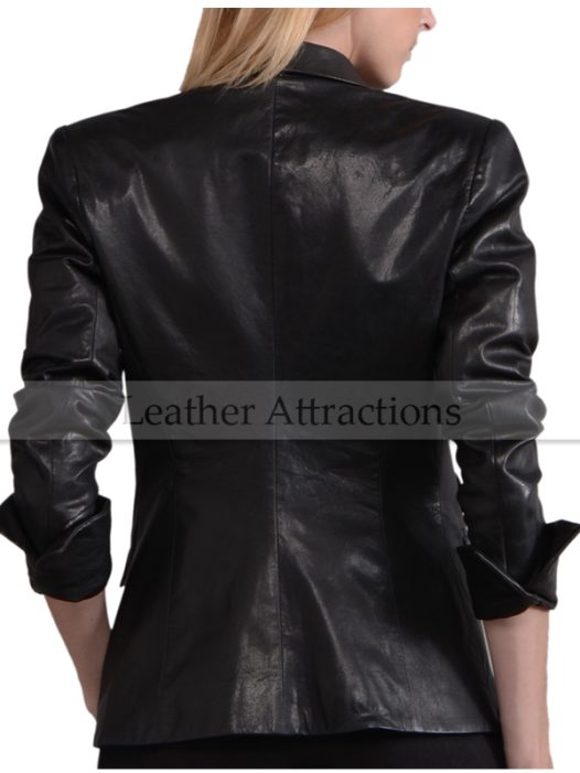 Excelsior Women Leather Blazer