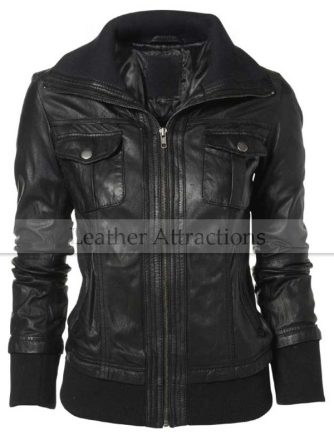 womens leather jacket