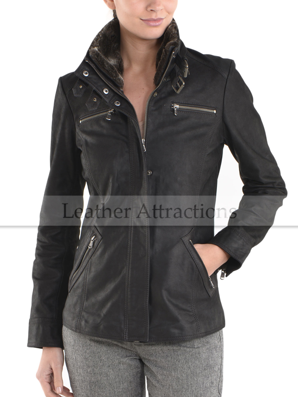 Strap Collar Ladies Jacket