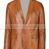 men's leather blazer