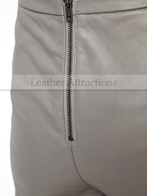 leather pants back zipper